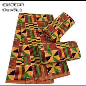 African Fabrics Ankara Print  6 Yards, High Quality 100% Cotton